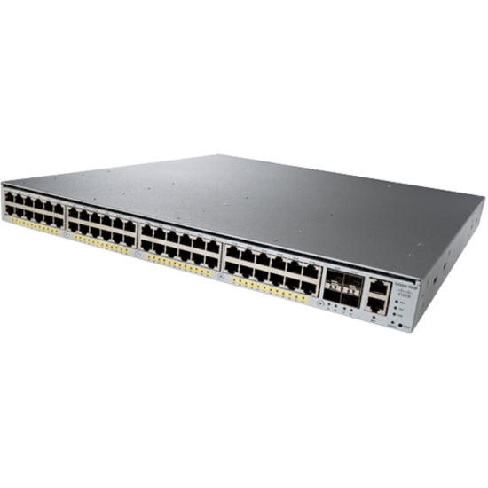 Cisco Catalyst 4948E Ethernet Switch - 48 Ports - Manageable - Gigabit Ethernet - 10/100/1000Base-T - 2 Layer Supported - 1U - Rack-mountable - 1 Year Limited Warranty