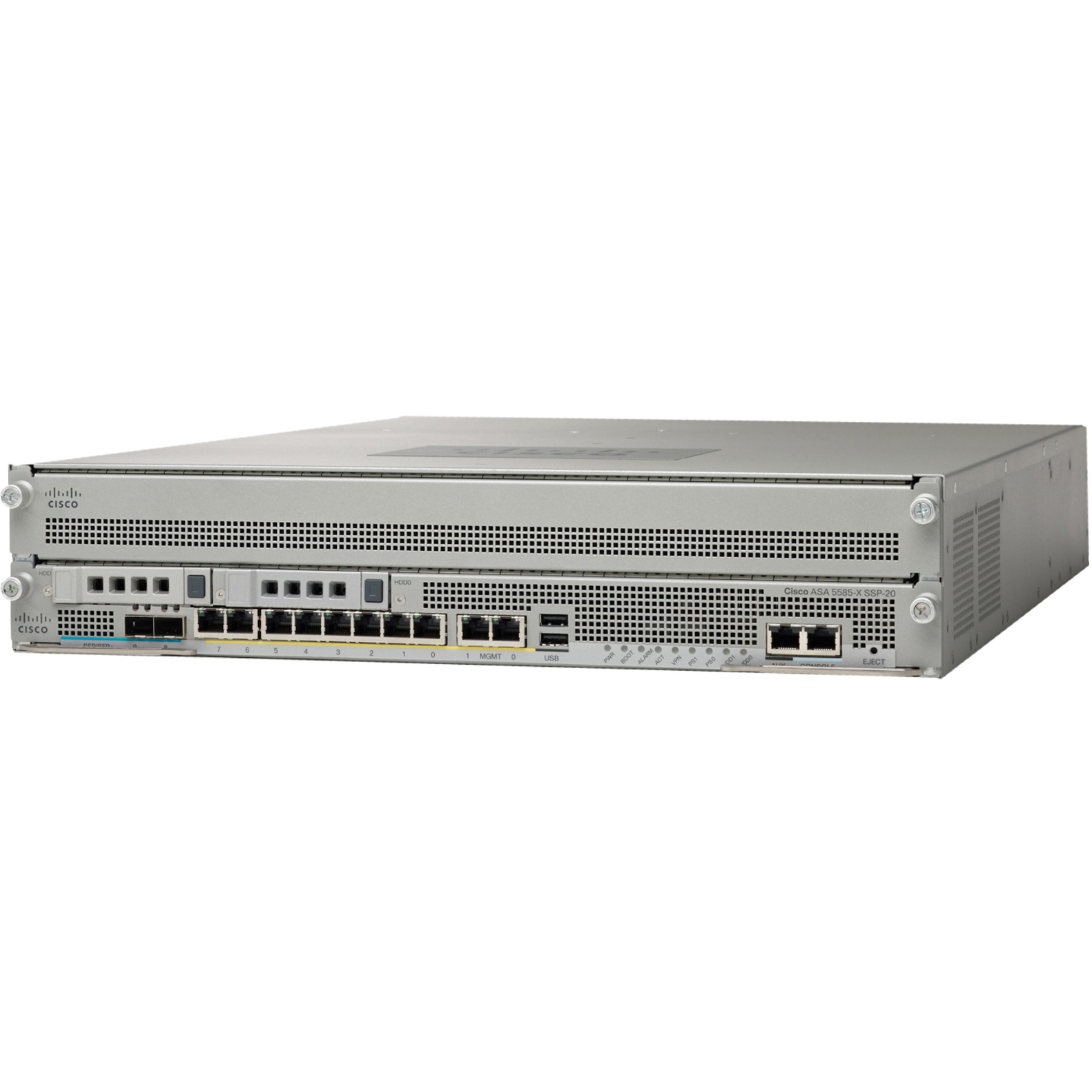 Cisco 5585-X Firewall Edition Adaptive Security Appliance - 8 Port - 10/100/1000Base-T - Gigabit Ethernet - 10 Gbit/s Firewall Throughput - 3DES, AES, DES - 4 Total Expansion Slots - 2U - Rack-mountab