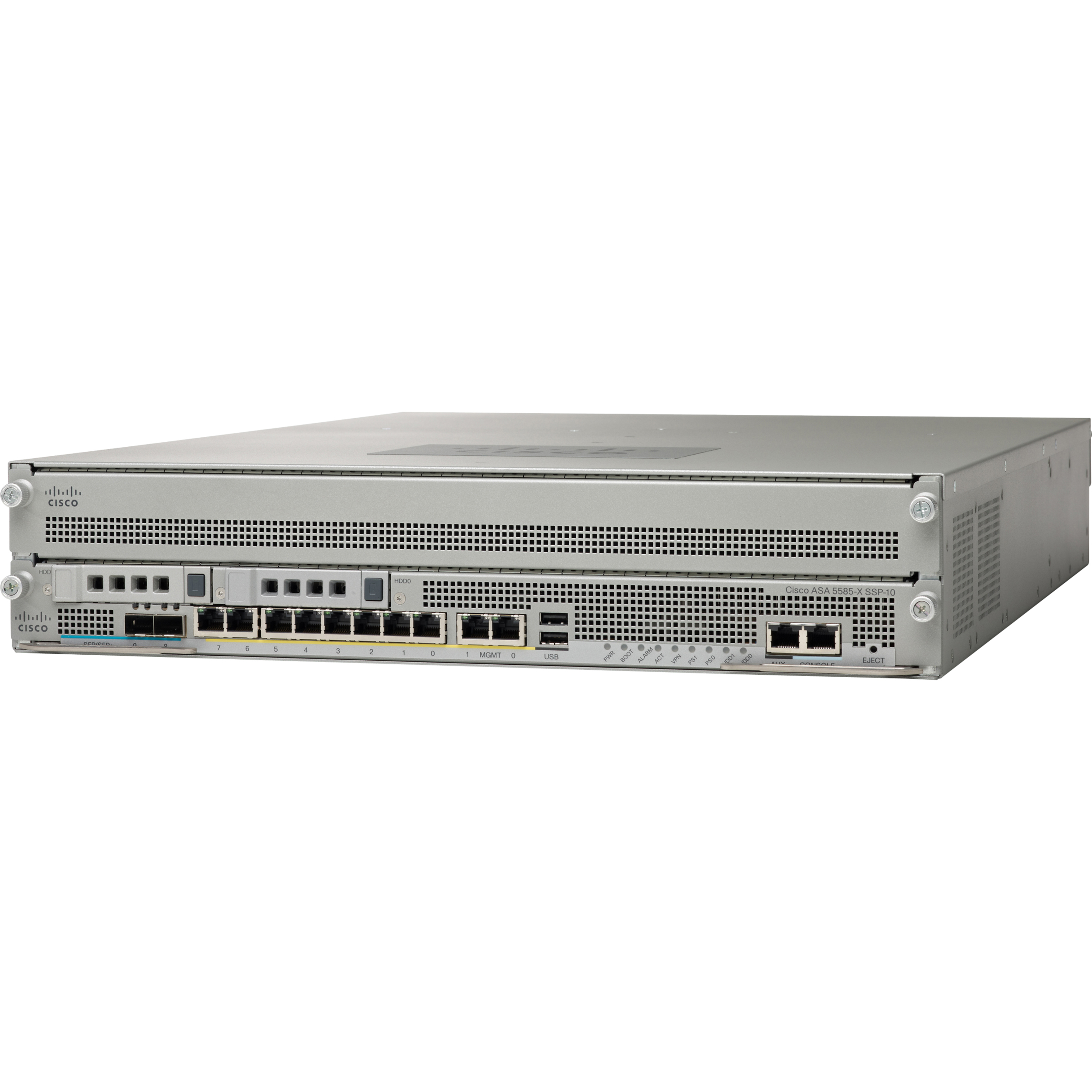 Cisco 5585-X Firewall Appliance - 6 Port - 10/100/1000Base-T - Gigabit Ethernet - 20 Gbit/s Firewall Throughput - 3DES, AES - 6 Total Expansion Slots - Rack-mountable