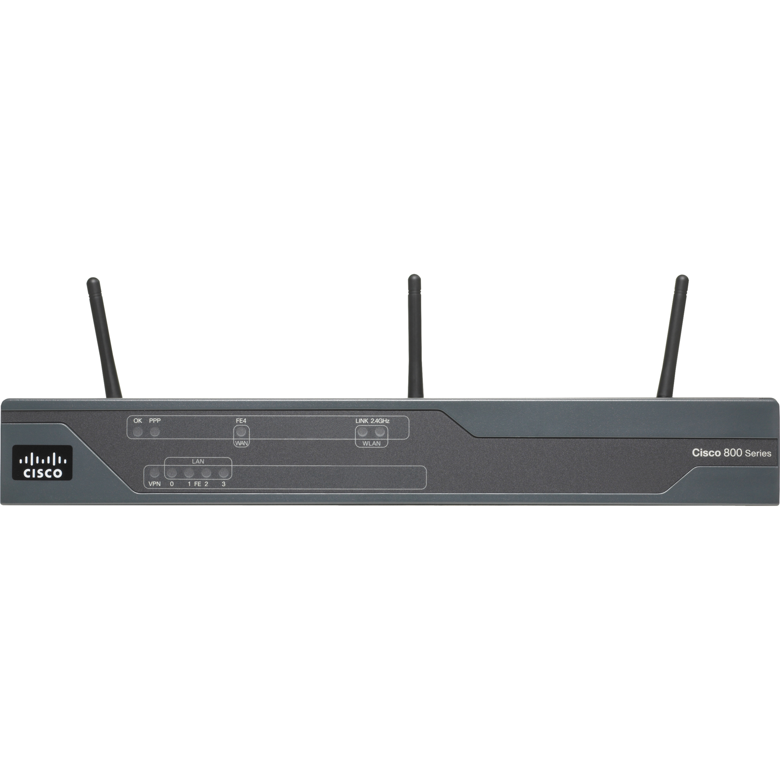 Cisco 861W Wi-Fi 4 IEEE 802.11n Wireless Security Router - Refurbished - 2.40 GHz ISM Band - 3 x Antenna - 37.50 MB/s Wireless Speed - 4 x Network Port - 1 x Broadband Port - Fast Ethernet - Wall Moun