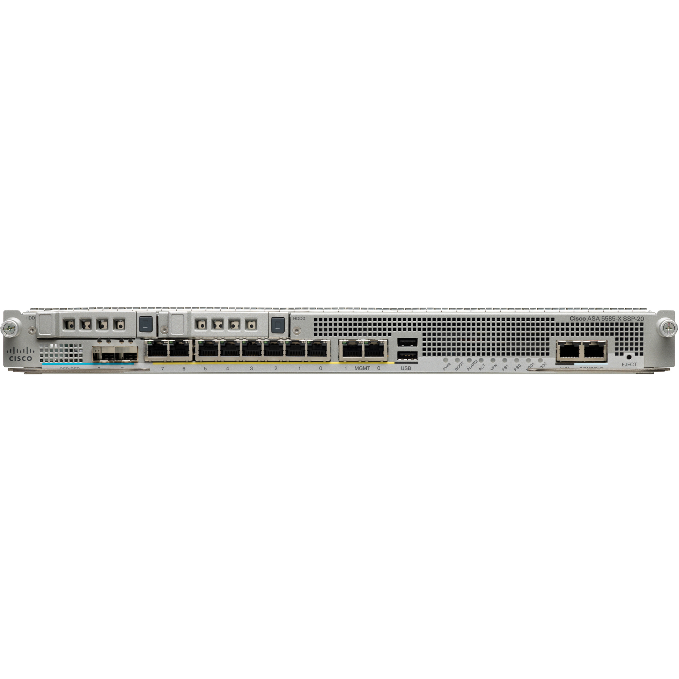 Cisco 5585-X IPS Edition - 5 Gbit/s Firewall Throughput - DES, 3DES, AES - 2 Total Expansion Slots - 2U - Rack-mountable