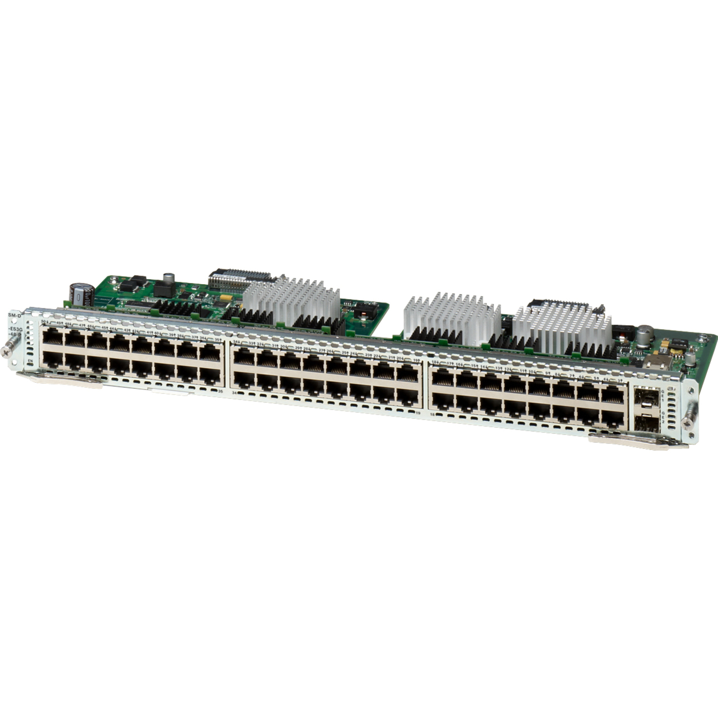 Cisco SM-D-ES3G-48-P Service Module - 48 x RJ-45 10/100/1000Base-T PoE Auto MDI/MDI-X LAN - 2 x Expansion Slots