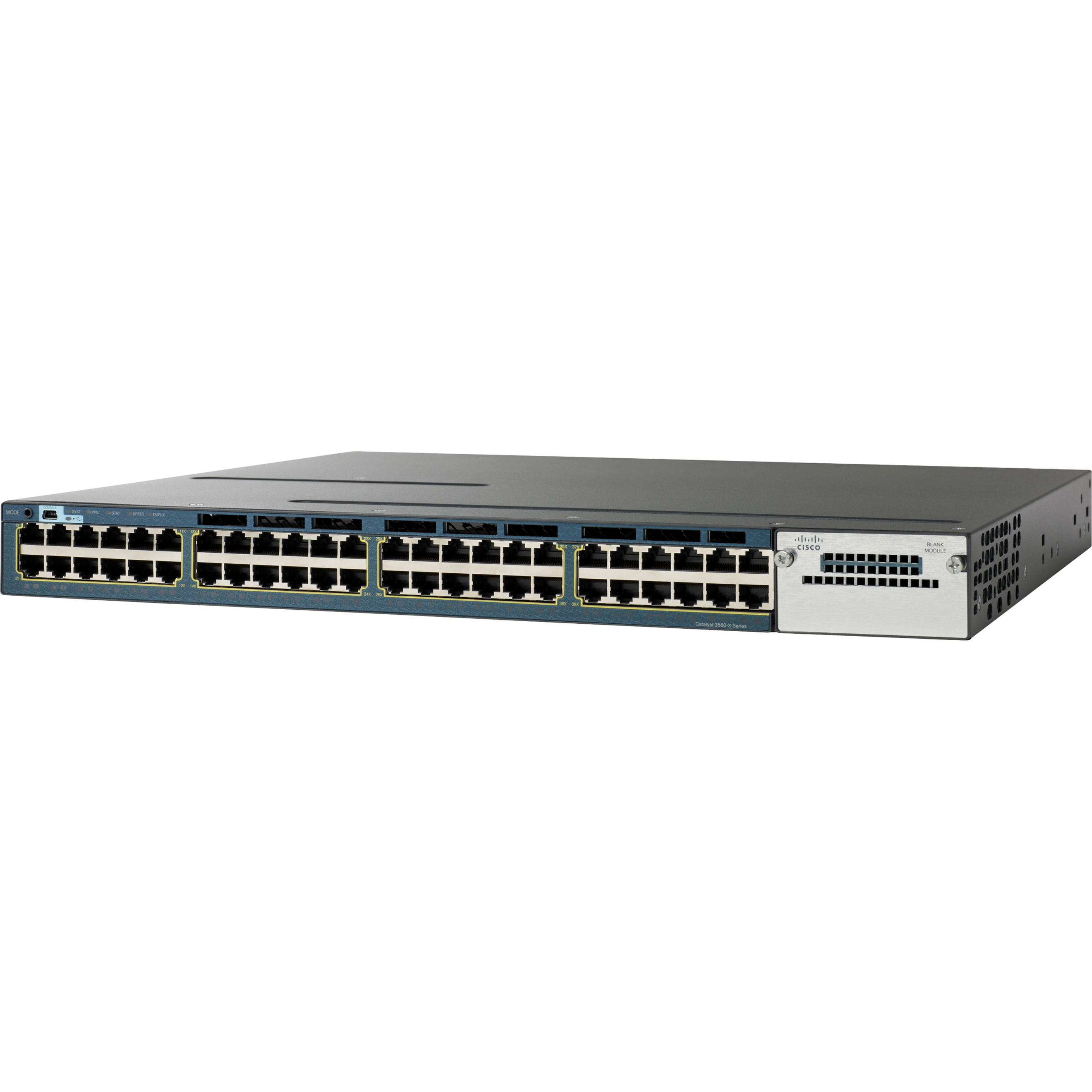 Cisco Catalyst 3560V2-48PS Layer 3 Switch - 48 Ports - Manageable - Fast Ethernet - 10/100Base-TX - Refurbished - 3 Layer Supported - 4 SFP Slots - PoE Ports - 1U - Rack-mountable - Lifetime Limited W
