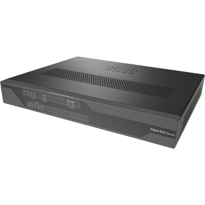 Cisco 891 Gigabit Ethernet Security Router - Refurbished - 10 Ports - 8 RJ-45 Port(s) - Management Port - Slots512 MB - Gigabit Ethernet - Desktop, Rack-mountable, Wall Mountable - 1 Year