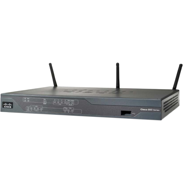 Cisco 881 Security Router - Refurbished - 5 Ports - 4 RJ-45 Port(s) - Management Port - Slots256 MB - Fast Ethernet - Desktop - 1 Year