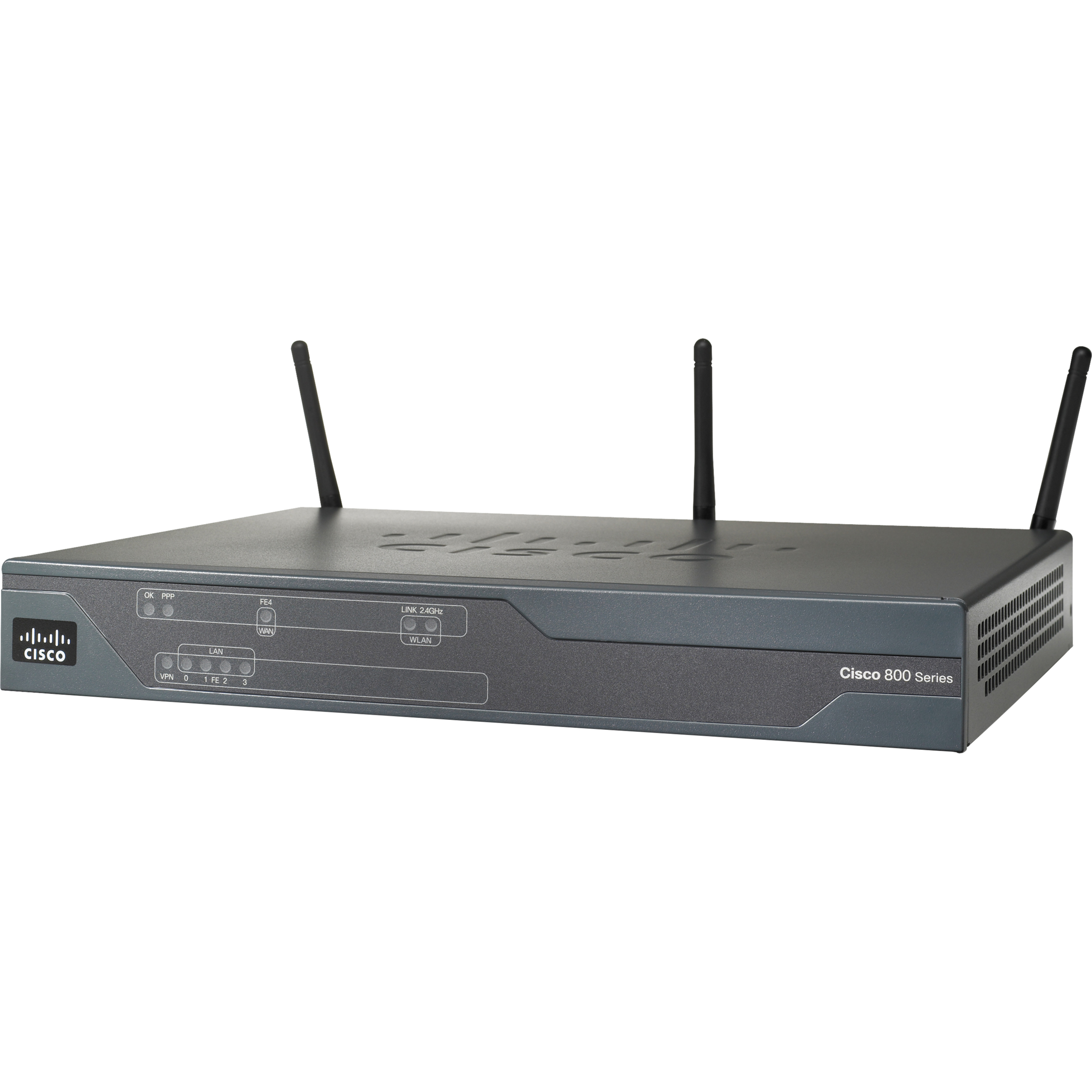 Cisco 861W Wi-Fi 4 IEEE 802.11n Wireless Integrated Services Router - Refurbished - 2.40 GHz ISM Band - 6.75 MB/s Wireless Speed - 4 x Network Port - 1 x Broadband Port - Fast Ethernet - Desktop