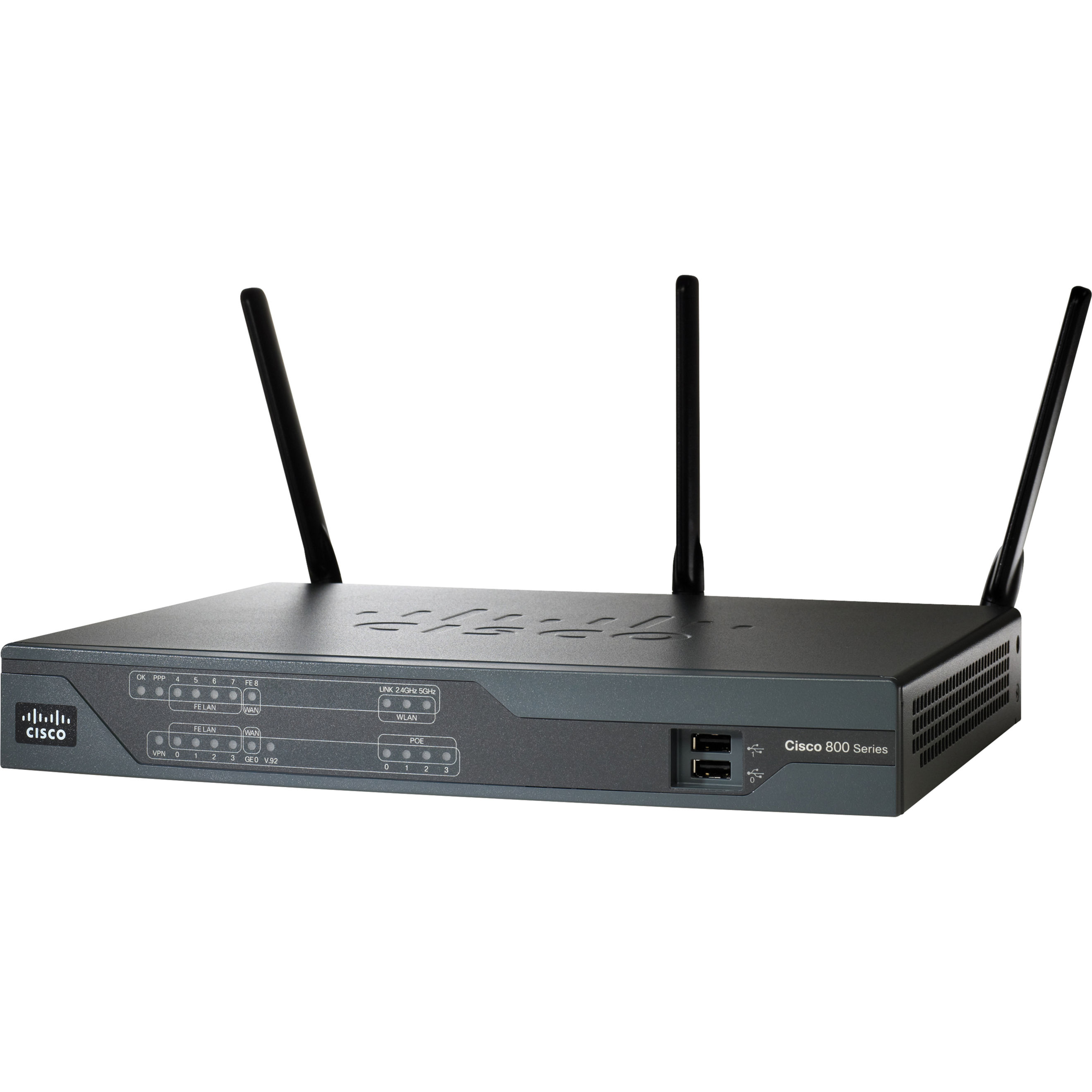 Cisco 888 Integrated Services Router - ISDN/DSL - Refurbished - 6 Ports - 4 RJ-45 Port(s) - Management Port - Slots256 MB - Fast Ethernet - SHDSL - Desktop - 1 Year