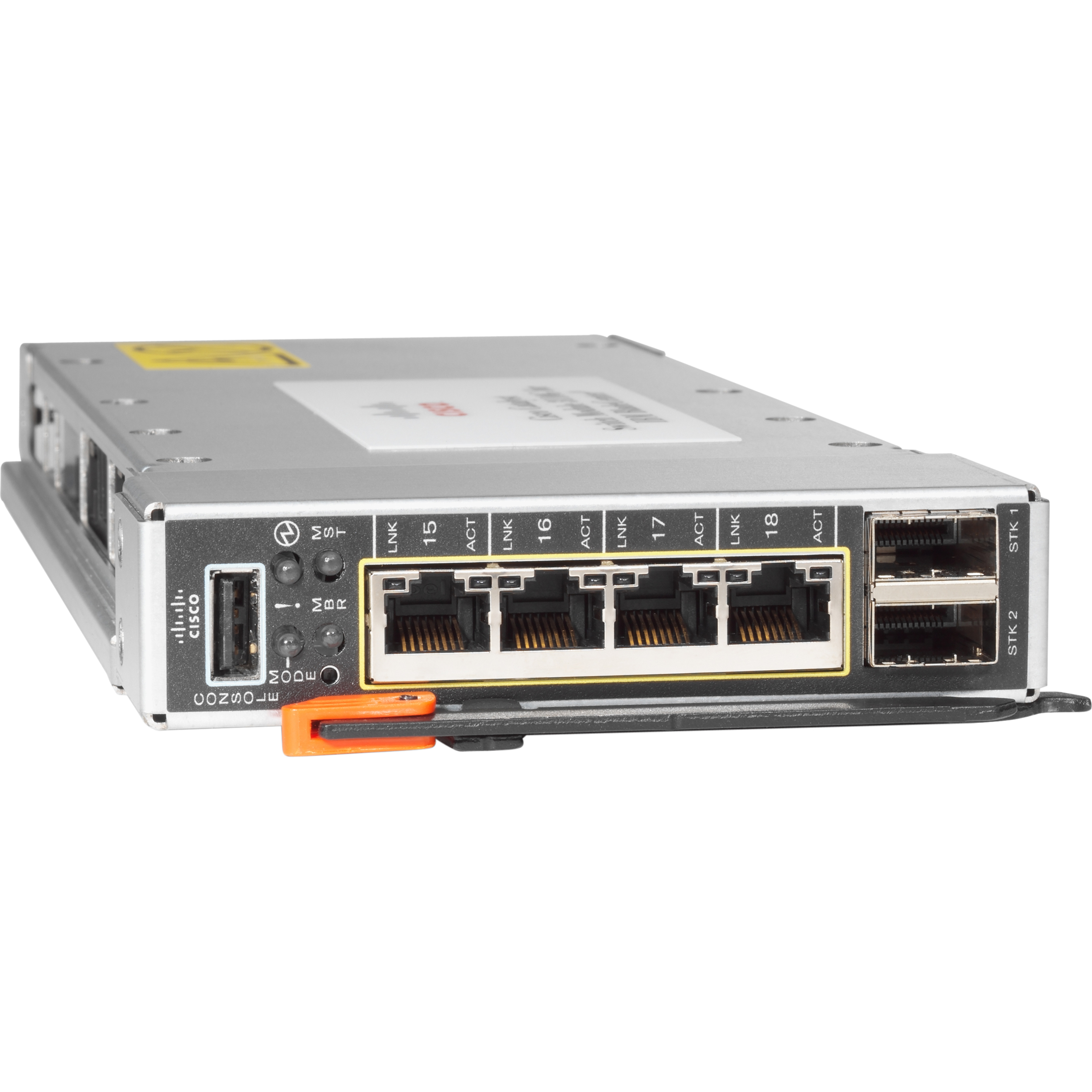 Cisco Catalyst 3110G Switching Module - 4 x RJ-45 10/100/1000Base-T LAN, 1 x RJ-45 10/100Base-TX Management, 2 x Stacking100