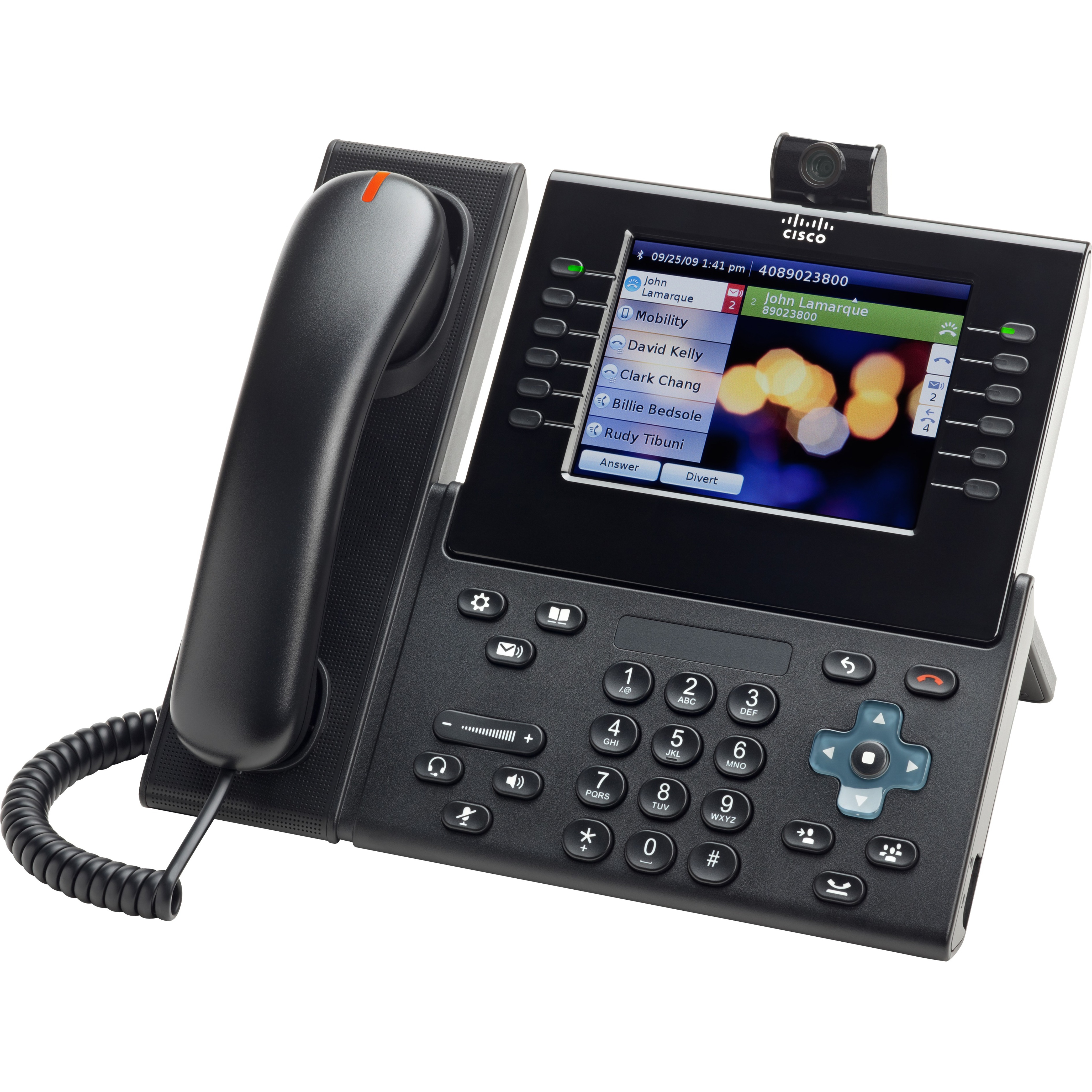 Cisco Unified 9971 IP Phone - Desktop - Charcoal Gray - 6 x Total Line - VoIP - IEEE 802.11a/b/g - Unified Communications Manager, Enhanced User Connect License - 2 x Network (RJ-45) - PoE Ports
