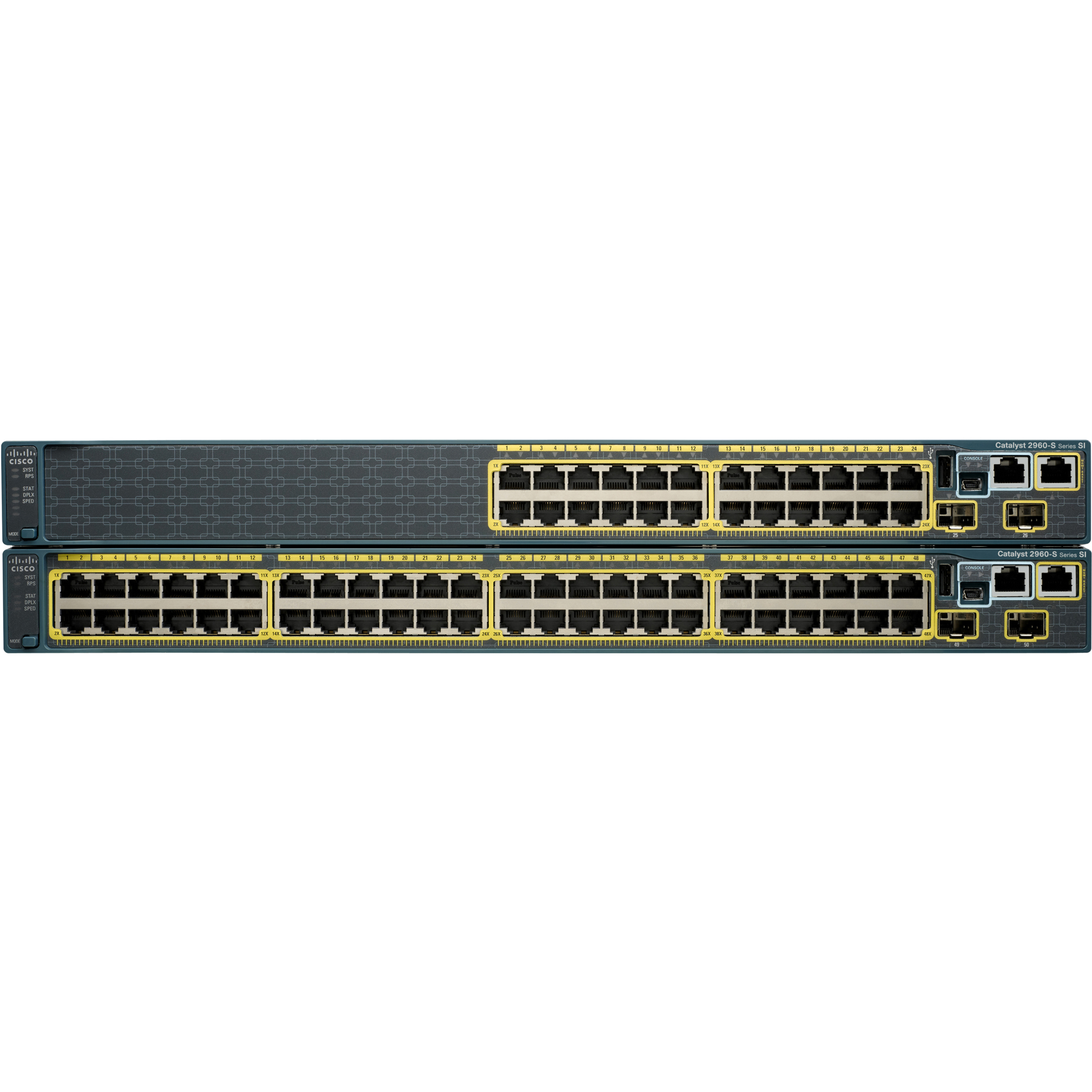 Cisco Catalyst C2960-24LC-S Ethernet Switch - 24 Ports - Manageable - Gigabit Ethernet, Fast Ethernet - 10/100/1000Base-T, 10/100Base-TX - Refurbished - 2 Layer Supported - 2 SFP Slots - PoE Ports - 1