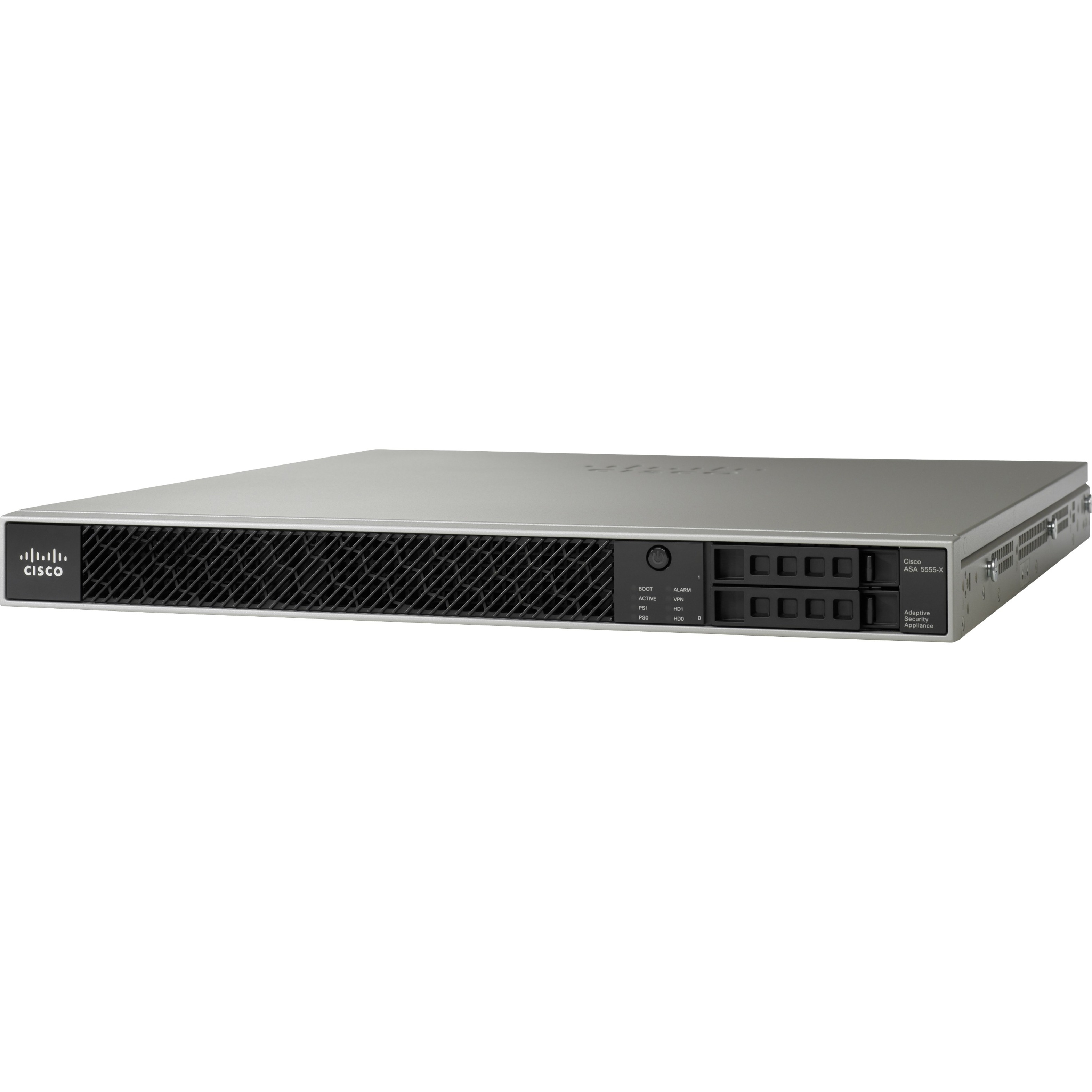 Cisco ASA 5555-X Network Security/Firewall Appliance - 8 Port - 10/100/1000Base-T - Gigabit Ethernet - DES, AES, 3DES - 8 x RJ-45 - 1 Total Expansion Slots - 1U - Rack-mountable