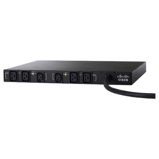 Cisco 6-Outlets PDU - 2 x IEC 60320 C13, 4 x IEC 60320 C19 - 230 V AC - 7360 W - 1U - Rack-mountable