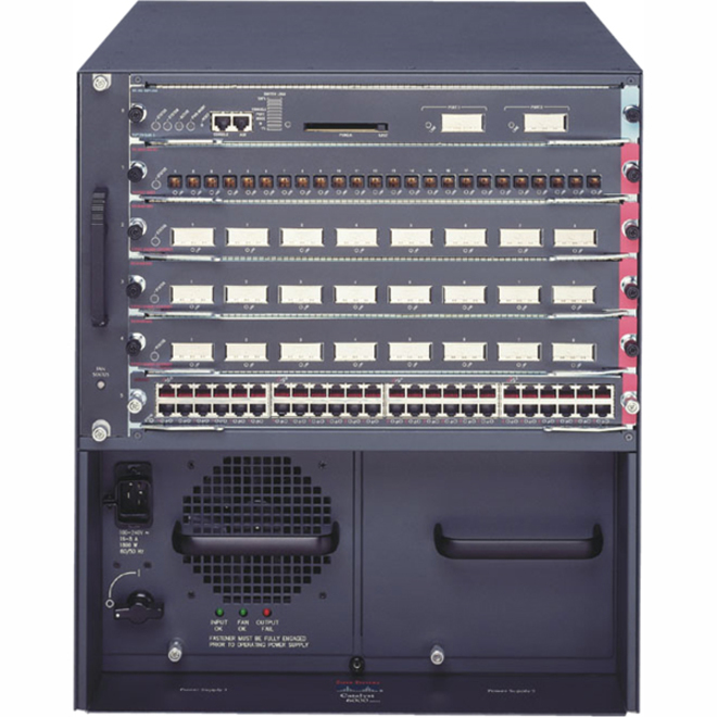 Cisco Catalyst 6500 Enhanced 6-slot Chassis - Manageable - 3 Layer Supported - 12U - Rack-mountable