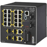 Cisco IE-2000-16TC-G-L Ethernet Switch - 20 Ports - Manageable - Fast Ethernet, Gigabit Ethernet - 10/100Base-TX, 10/100/1000Base-T - 2 Layer Supported - 4 SFP Slots - Twisted Pair - Desktop, Rail-mou