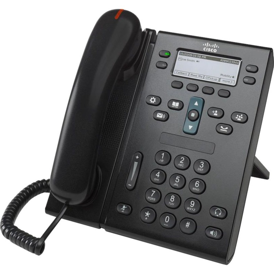 Cisco Unified 6945 IP Phone - Refurbished - Wall Mountable - Charcoal - 1 x Total Line - VoIP - 2 x Network (RJ-45)