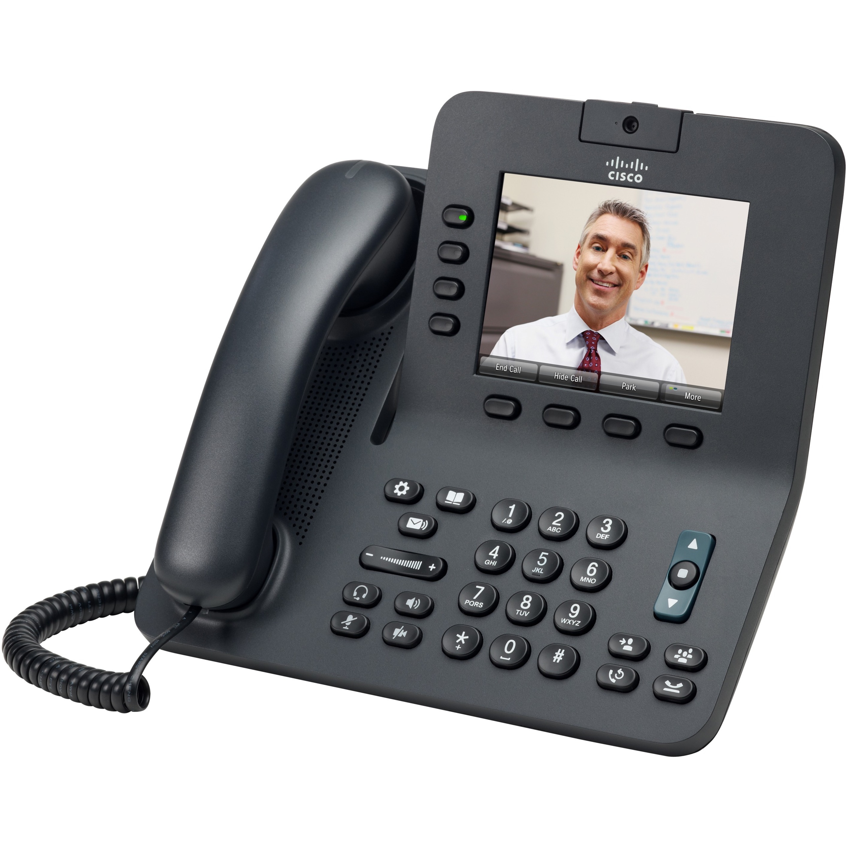 Cisco 8945 IP Phone - Refurbished - Gray - 4 x Total Line - VoIP - Unified Communications Manager - 2 x Network (RJ-45) - PoE Ports