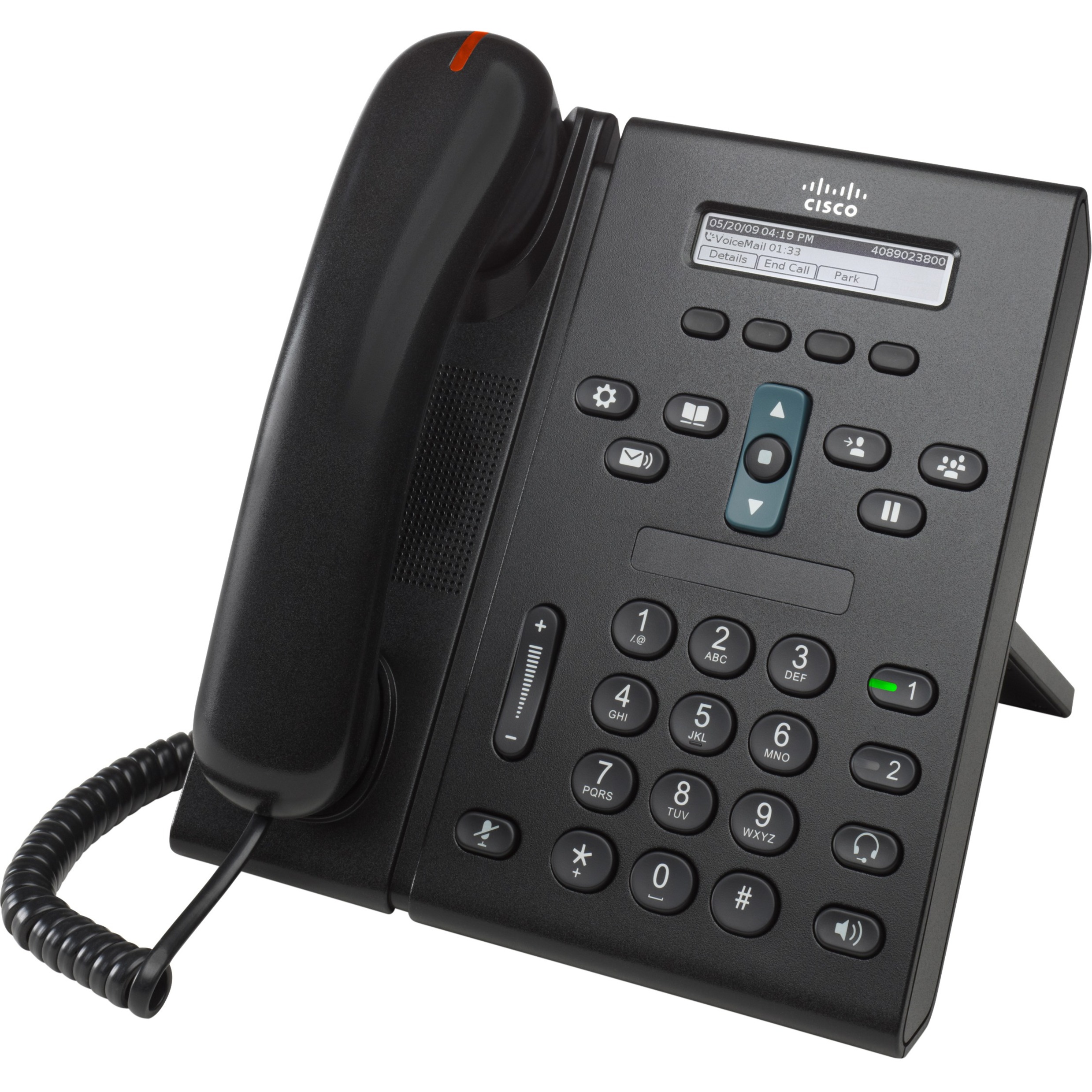 Cisco Unified 6961 IP Phone - Refurbished - Charcoal - 12 x Total Line - VoIP - Unified Communications Manager - 2 x Network (RJ-45) - PoE Ports