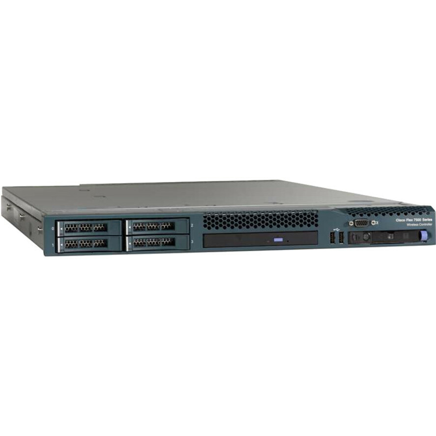 Cisco Flex 7510 Wireless LAN Controller - 3 x Network (RJ-45) - 10 Gigabit Ethernet, Ethernet, Fast Ethernet, Gigabit Ethernet - Rack-mountable