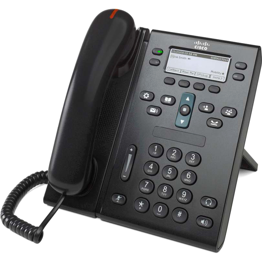 Cisco Unified 6945 IP Phone - Refurbished - Wall Mountable - Charcoal - 1 x Total Line - VoIP - 2 x Network (RJ-45)