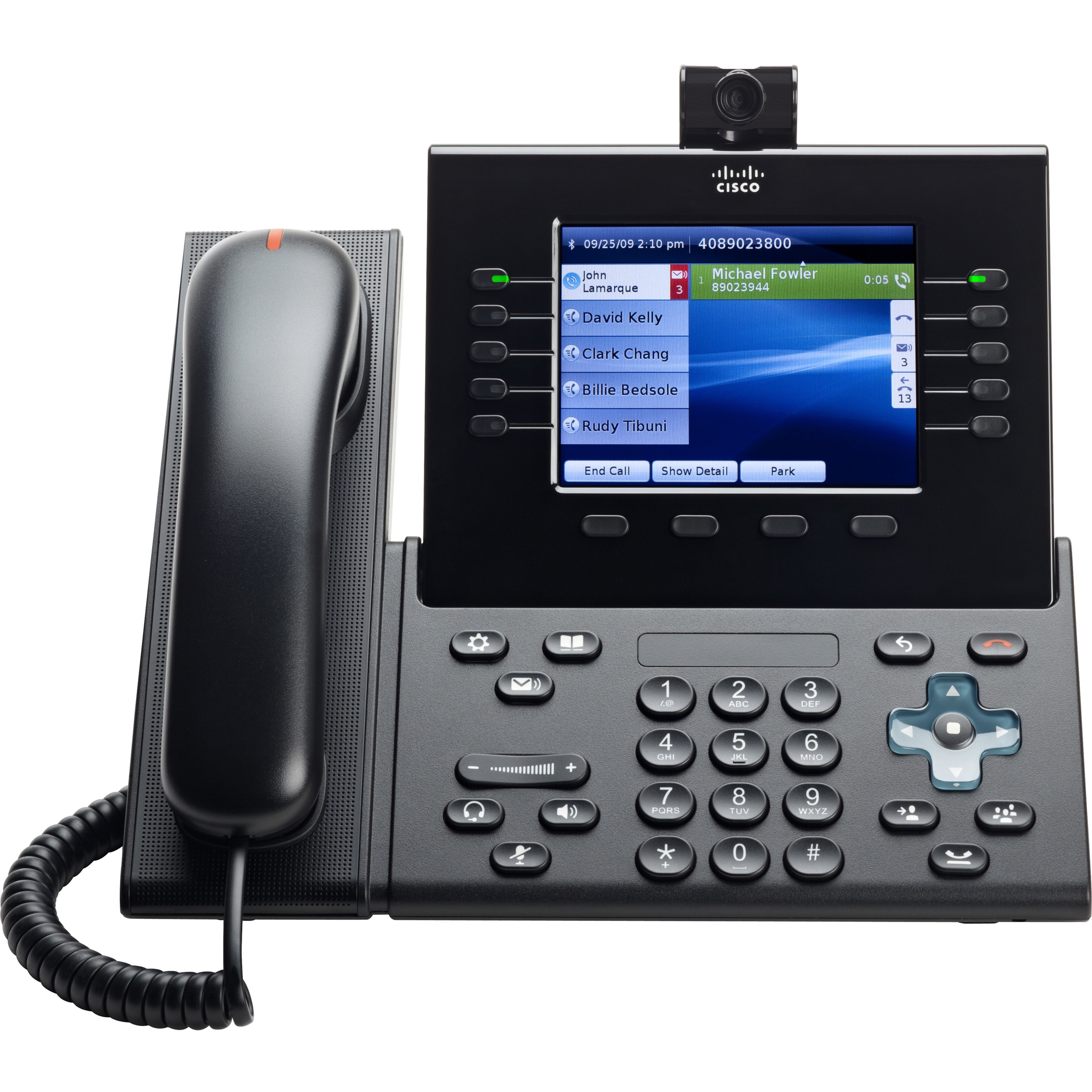 Cisco Unified 9951 IP Phone - Refurbished - Charcoal - VoIP - 5" LCD - 2 x Network (RJ-45) - PoE Ports