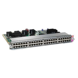 Cisco WS-X4648-RJ45V-E 48-Port PoE Line Card - For Data Networking - 48 x RJ-45 10/100/1000Base-T PoE LAN