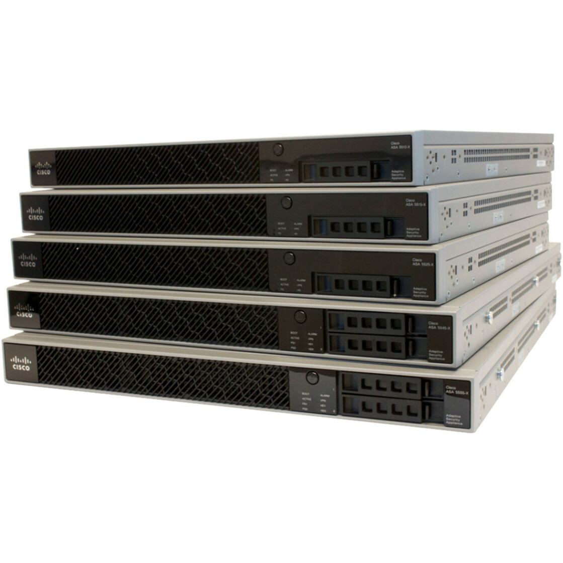Cisco ASA 5512-X Network Security Appliance - 6 Port - 10/100/1000Base-T - Gigabit Ethernet - 3DES (168-bit), AES (256-bit), SHA-2, RSA - 6 x RJ-45 - 1 Total Expansion Slots - 1U - Rack-mountable
