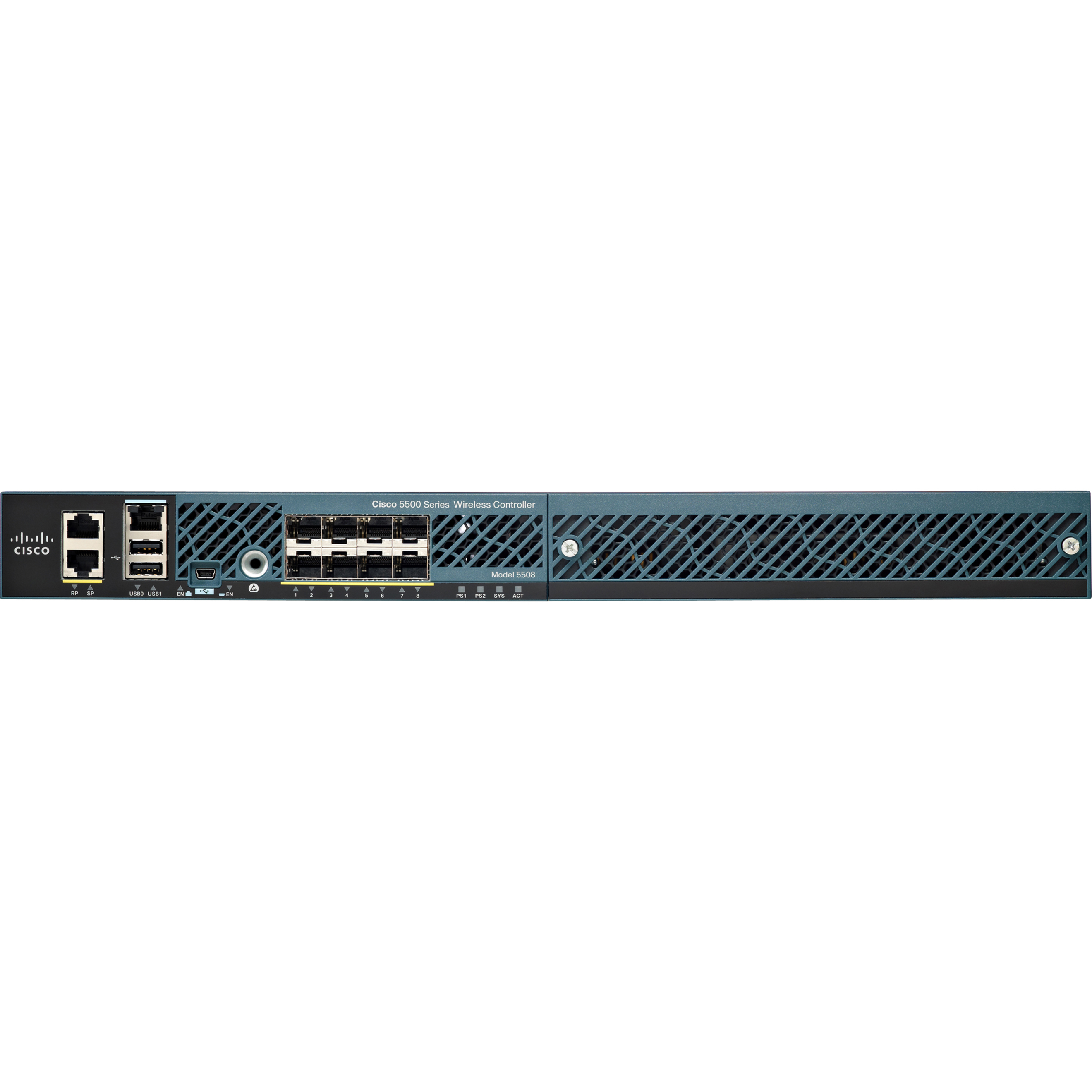 Cisco 5508 Wireless LAN Controller - 8 x Network (RJ-45) - Ethernet, Fast Ethernet, Gigabit Ethernet - Desktop