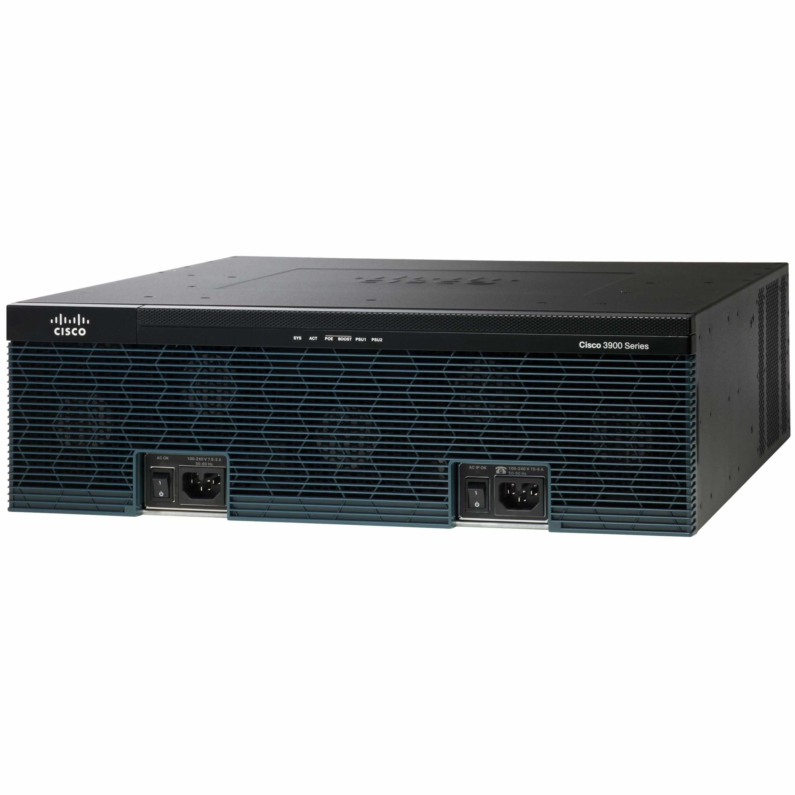 Cisco 3925E Router - Refurbished - 4 Ports - 4 RJ-45 Port(s) - Management Port - 10 - 1 GB - Gigabit Ethernet - 3U - Rack-mountable - 90 Day