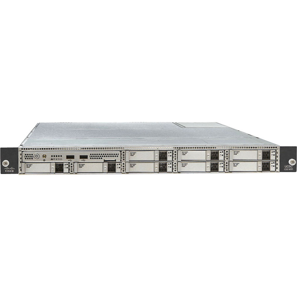 Cisco C22 M3 1U Rack Server - 2 Xeon E5-2440 2.40 GHz - 16 GB RAM - Serial ATA/300 Controller - 2 Processor Support - DDR3 SDRAM Up to 256 MB Graphic Card - Gigabit Ethernet - 8 x Total Bay(s) - 8 x S