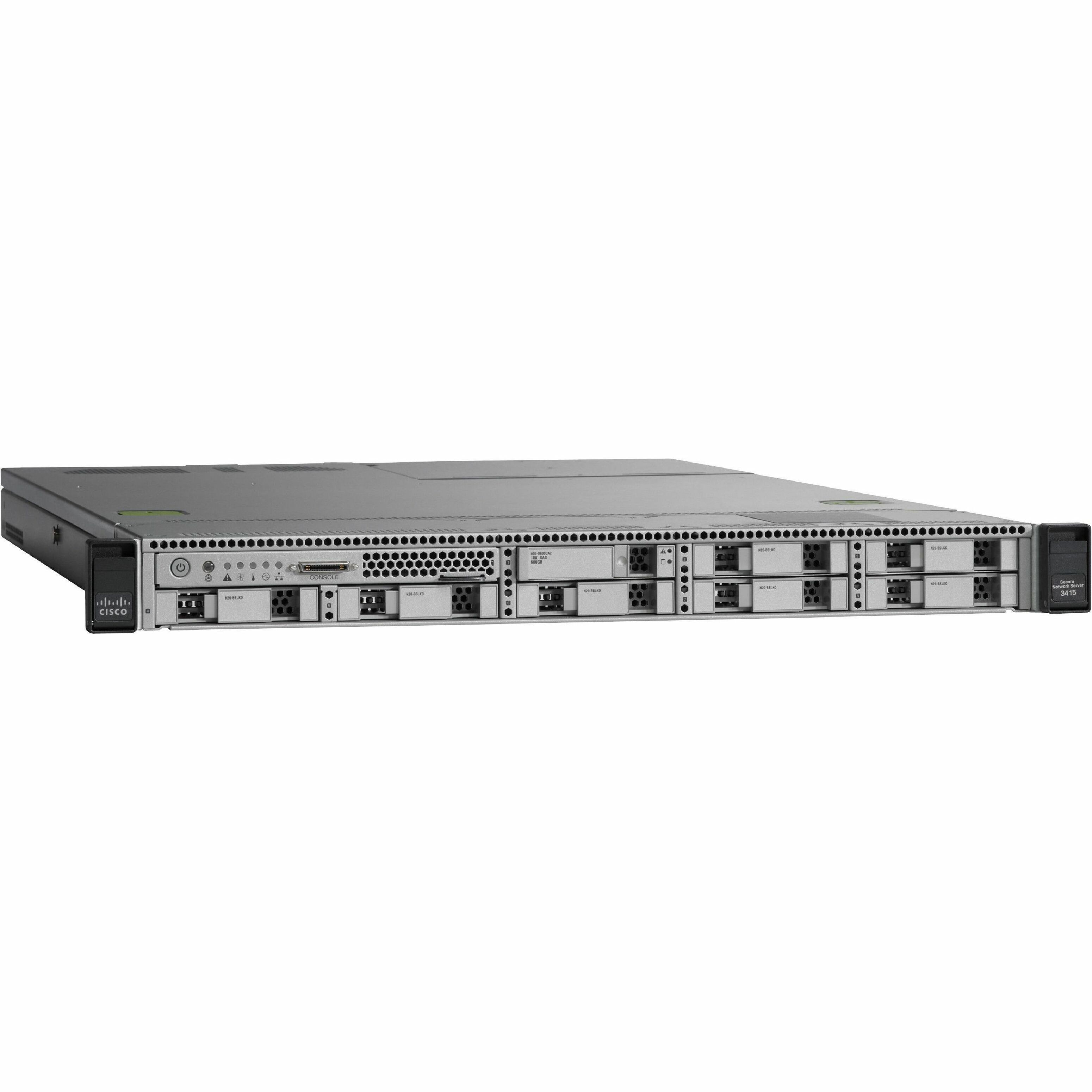 Cisco C220 M3 1U Rack Server - 2 Xeon E5-2609 2.40 GHz - 32 GB RAM - 1.20 TB HDD - (2 x 600GB) HDD Configuration - 12Gb/s SAS Controller - Intel C600 Chip - 2 Processor Support - 512 GB RAM Support - 