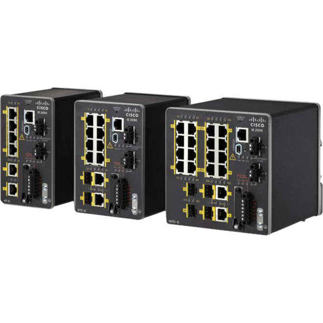 Cisco IE-2000-16TC-G-N Ethernet Switch - 20 Ports - Manageable - Fast Ethernet, Gigabit Ethernet - 10/100Base-TX, 10/100/1000Base-T - 2 Layer Supported - 4 SFP Slots - Twisted Pair - PoE Ports - Rail-