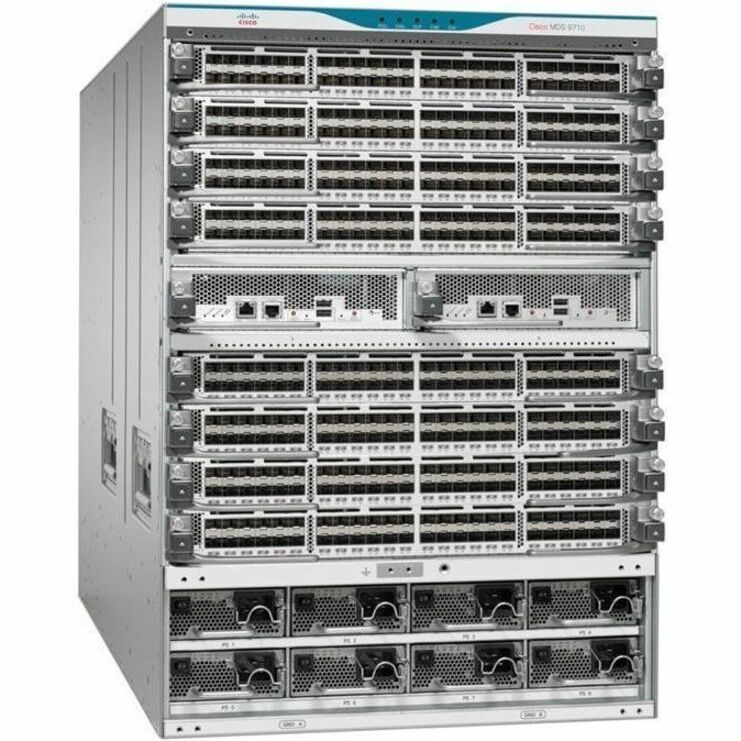 Cisco MDS 9710 SAN Switch Chassis - 6 x Total Expansion Slots - Manageable - Rack-mountable - 14U - Redundant Power Supply - 1 Year