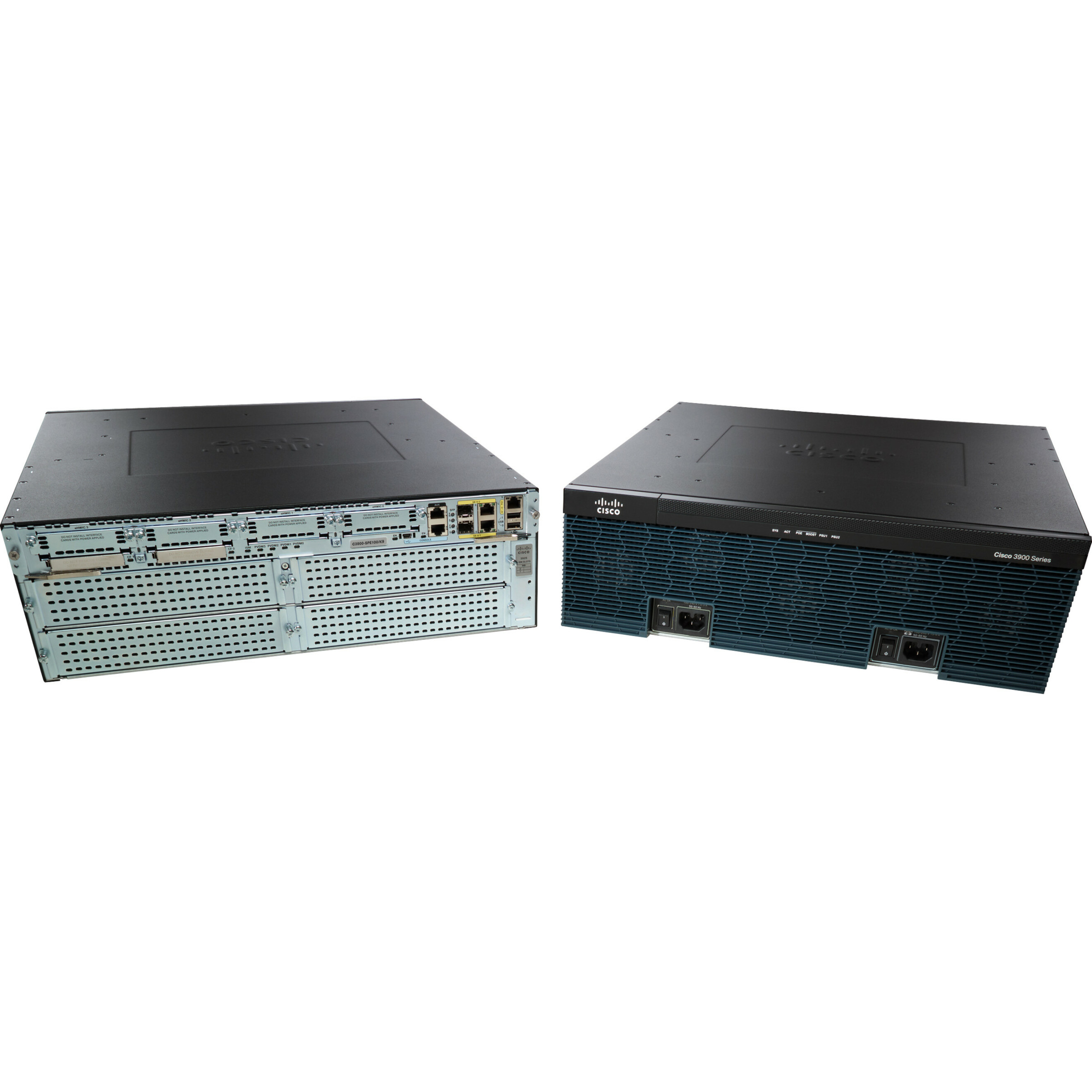 Cisco 3945 Router - Refurbished - 3 Ports - Management Port - 14 - 1 GB - Gigabit Ethernet - 3U - Rack-mountable - 90 Day