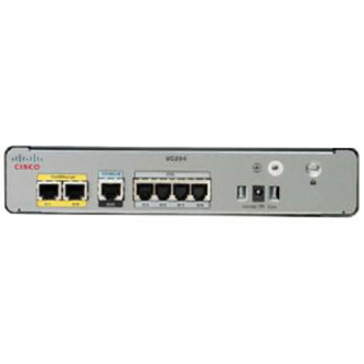 Cisco VG204 Analog Voice Gateway Refurbished - Refurbished - 2 x RJ-45 - 4 x FXS - Management Port - Fast Ethernet - Desktop, Wall Mountable