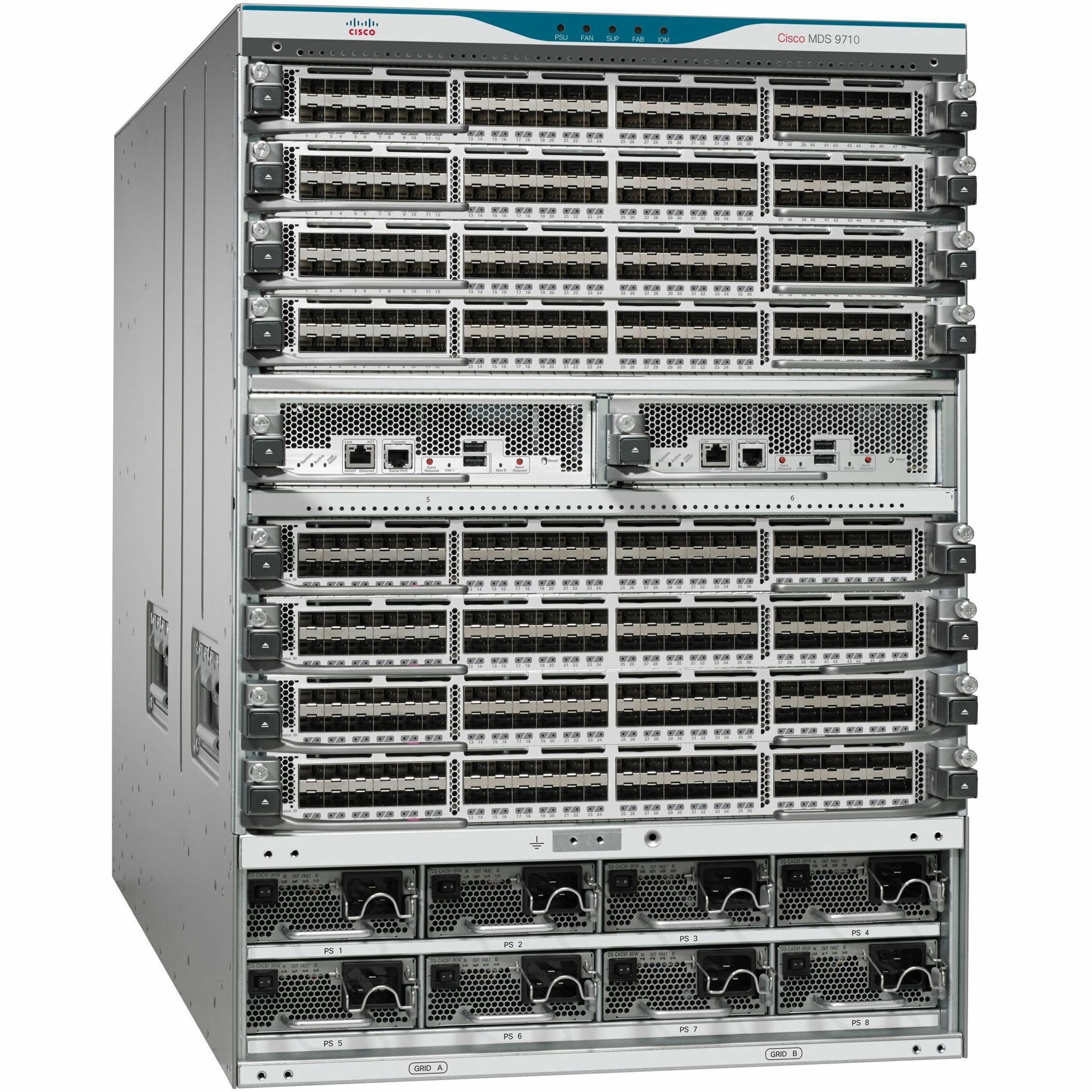 Cisco MDS 9710 SAN Switch Chassis - 6 x Total Expansion Slots - Manageable - Rack-mountable - 14U - Redundant Power Supply - 1 Year