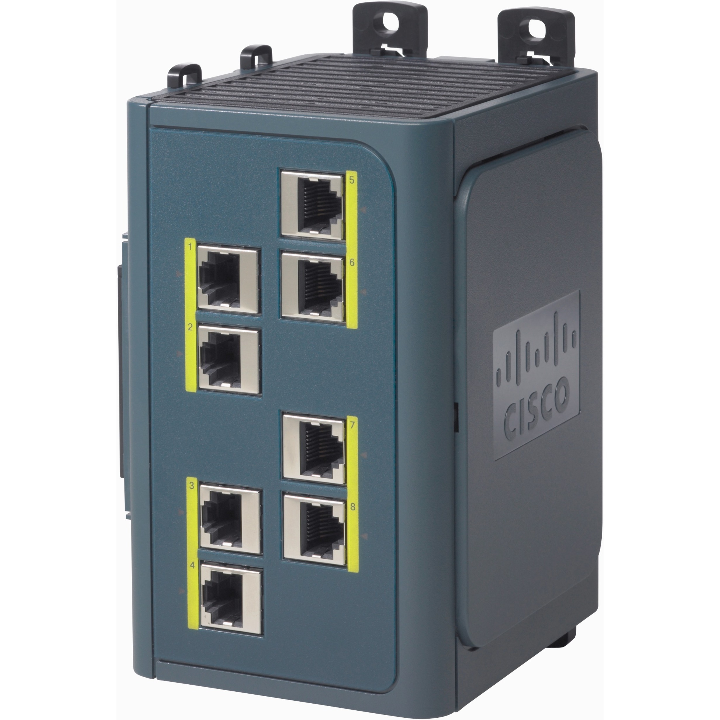 Cisco IE 3000 Expansion Module, 8 10/100 - For Data Networking - 8 x RJ-45 10/100Base-TX LAN - Twisted PairFast Ethernet - 10/100Base-TX - 1