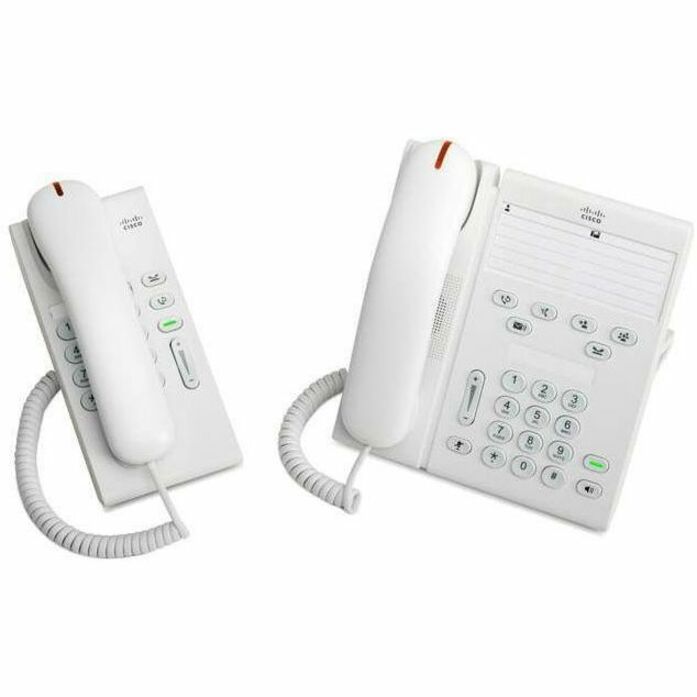 Cisco Unified 6921 IP Phone - Refurbished - Corded - Corded - Wall Mountable - White - 2 x Total Line - VoIP - 2 x Network (RJ-45) - PoE Ports