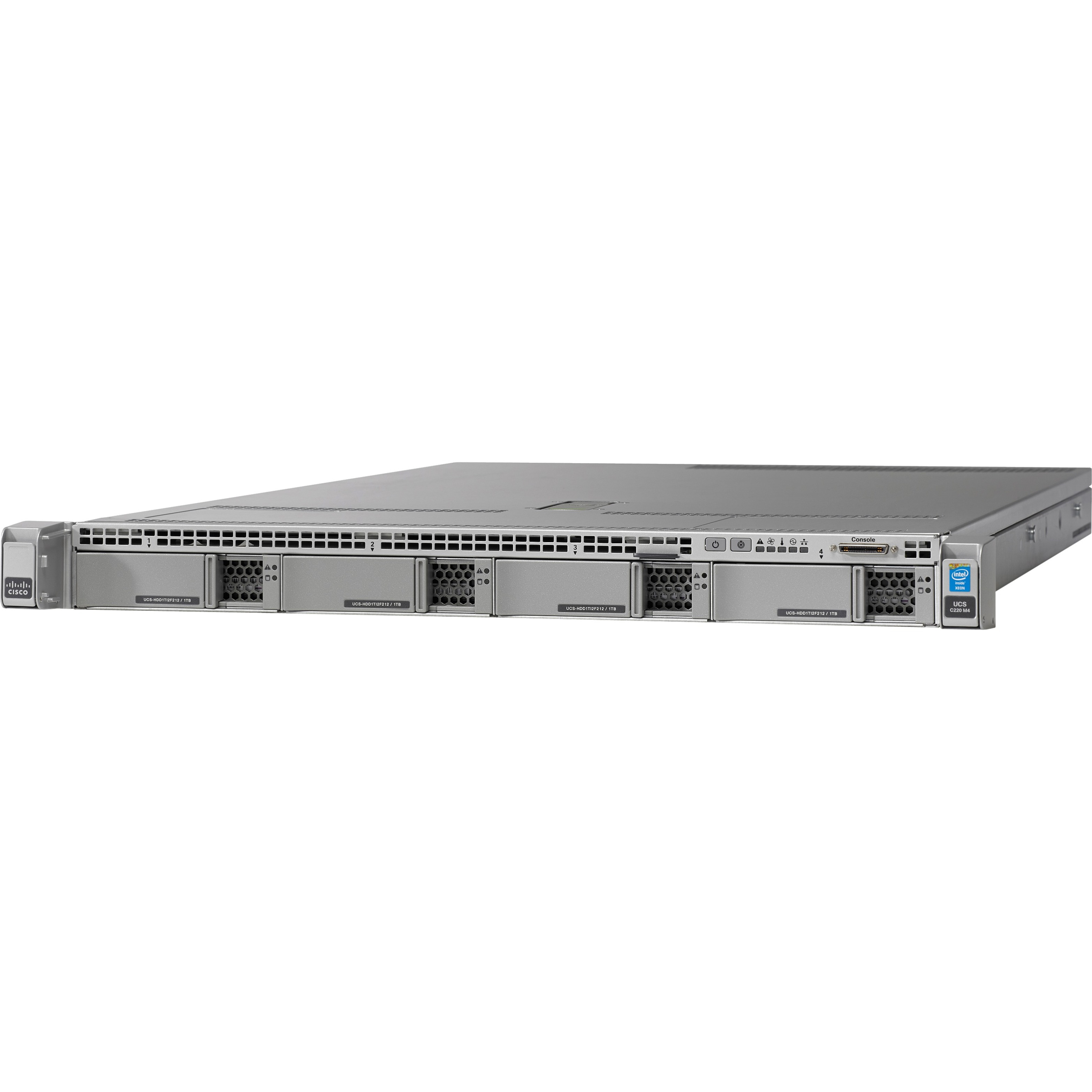 Cisco C220 1U Rack Server - 1 Xeon E5-2609 2.40 GHz - 8 GB RAM - Serial ATA, Serial Attached SCSI (SAS) Controller - DDR3 SDRAM - 1, 5 RAID Levels - Gigabit Ethernet - 1 x 650 W