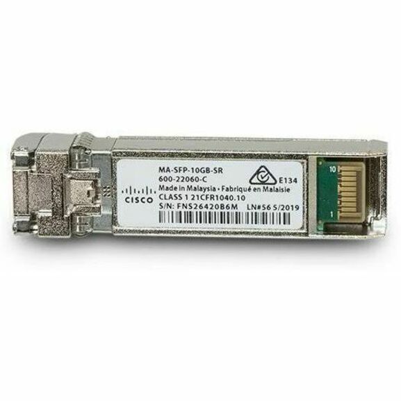 Meraki 10G Base SR Multi-Mode - For Data Networking, Optical Network - 1 x 10GBase-SR Network