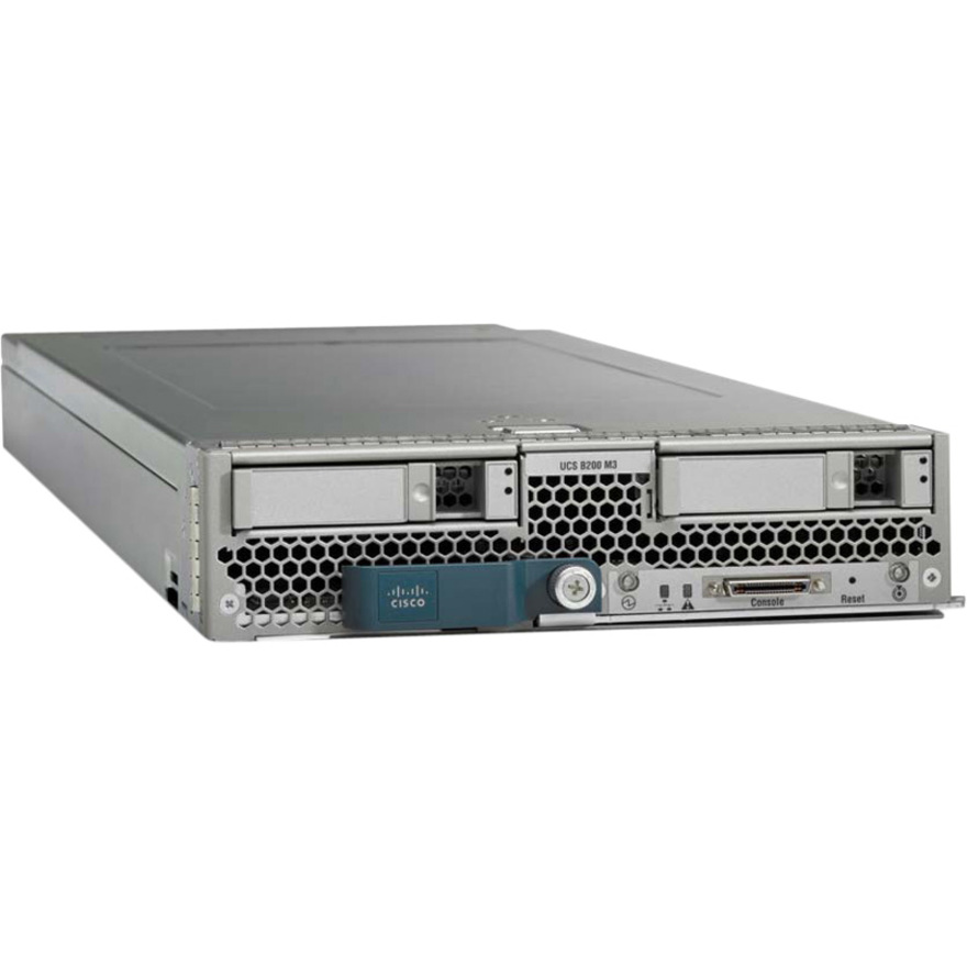 Cisco B200 M3 Blade Server - 2 Xeon - 64 GB RAM - Serial ATA/600, 6Gb/s SAS Controller - 2 Processor Support - 768 GB RAM Support - DDR3 SDRAM - 0, 1 RAID Levels - 10 Gigabit Ethernet - 2 x Total Bay(