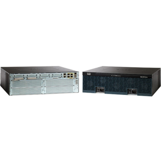 Cisco 3945E Integrated Sevices Router - Refurbished - 4 Ports - 4 RJ-45 Port(s) - Management Port - 13 - 1 GB - Gigabit Ethernet - 3U - Rack-mountable - 90 Day