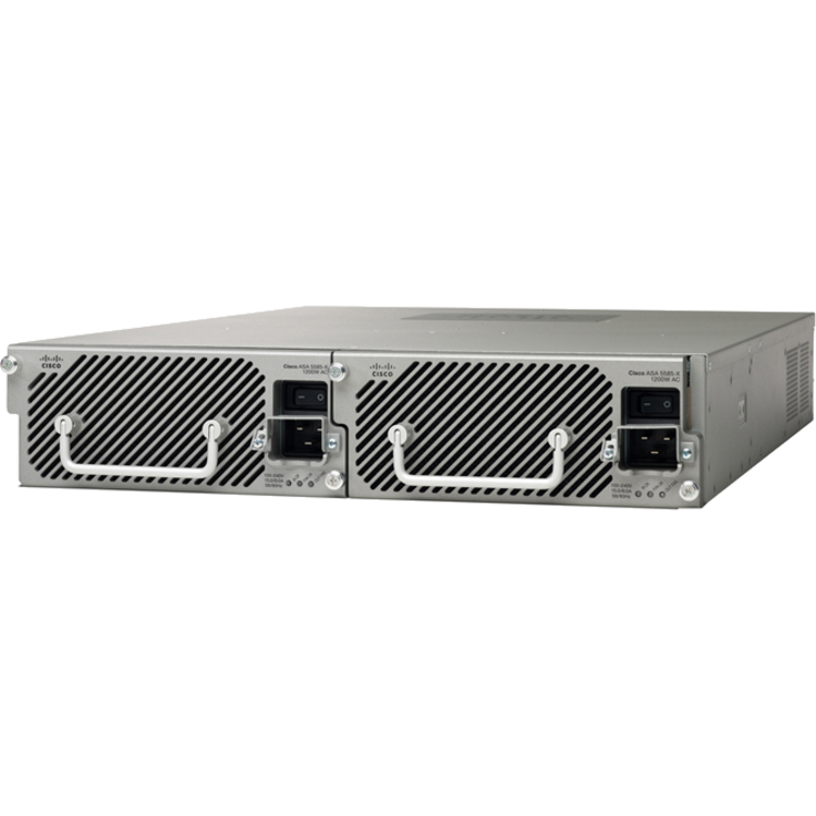 Cisco ASA 5585-X Network Security/Firewall Appliance - 12 Port - 10/100/1000Base-T - Gigabit Ethernet - AES, 3DES - 12 x RJ-45 - 8 Total Expansion Slots - 2U - Rack-mountable