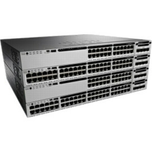 Cisco Catalyst 3850 48 Port Full PoE IP Services Refurbished - 48 Ports - Manageable - 10/100/1000Base-T - Refurbished - 4 Layer Supported - 1U - Rack-mountable - Lifetime Limited Warranty