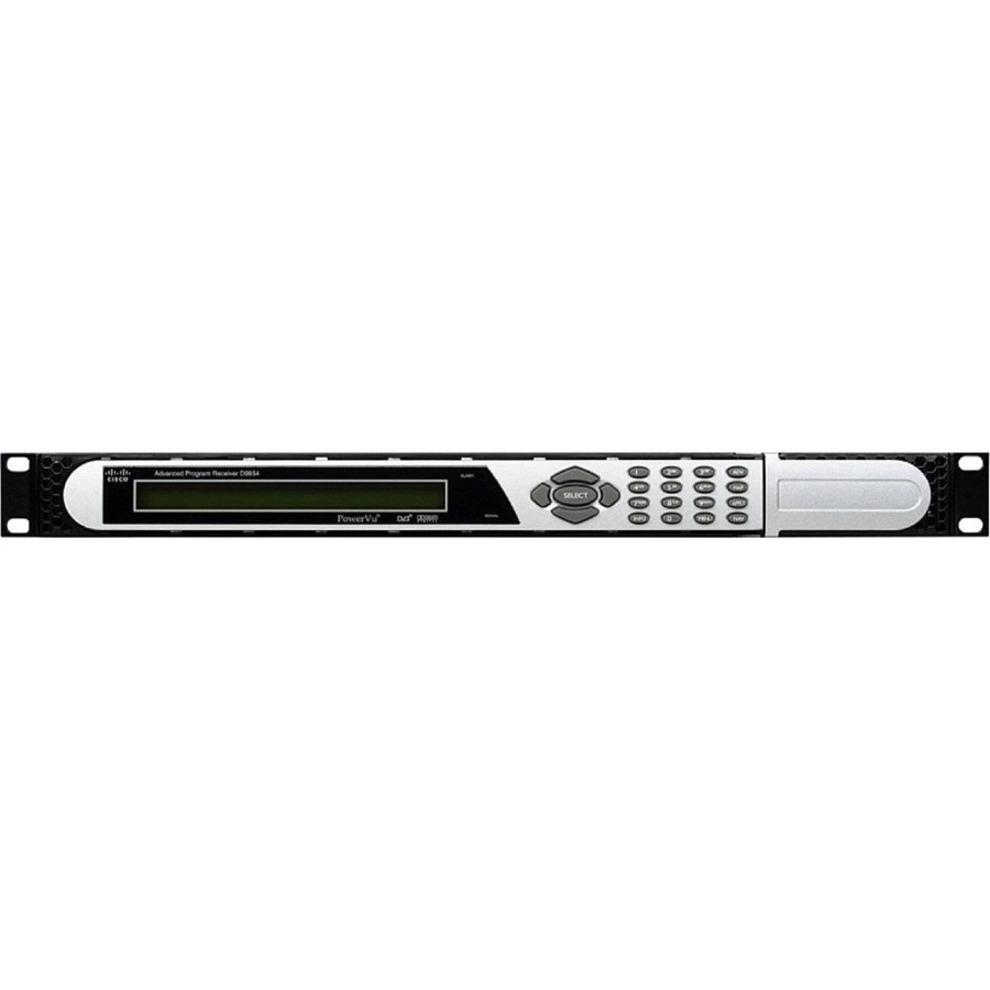 Cisco D9854-I Satellite Receiver - 16:9 - 1080i - 950 MHz to 2150 MHz - MPEG-2, MPEG-4, H.264, AVC - DVB-S, DVB-S2, DVB-VBI, DVB-CI - HDTV, SDTV - Ethernet - 2 x Common Interface (CI) - Irdeto, Viacce