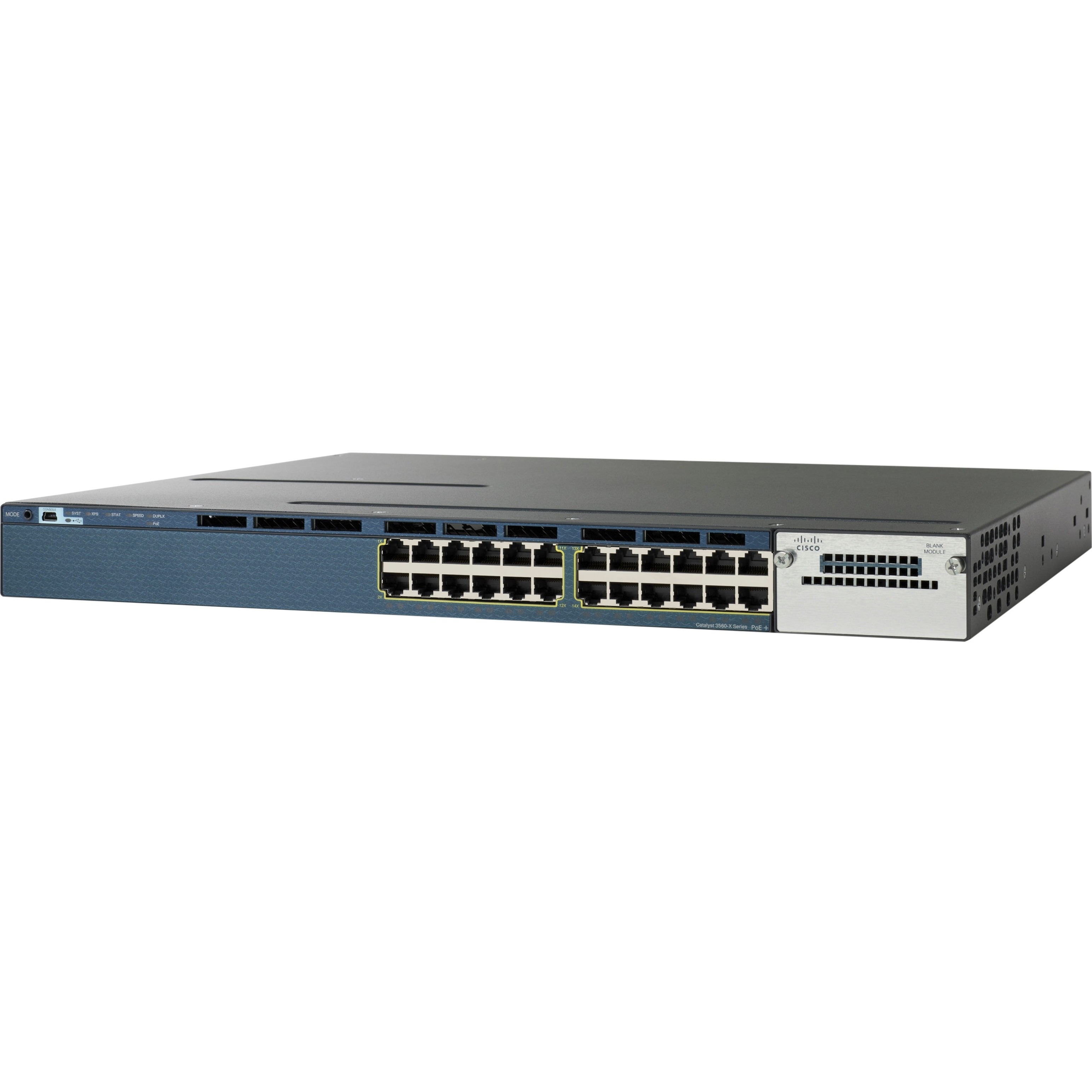 Cisco Catalyst 3560X-24T-E Ethernet Switch - 24 Ports - Manageable - 10/100/1000Base-T - Refurbished - 2 Layer Supported - 1U - Rack-mountable - Lifetime Limited Warranty