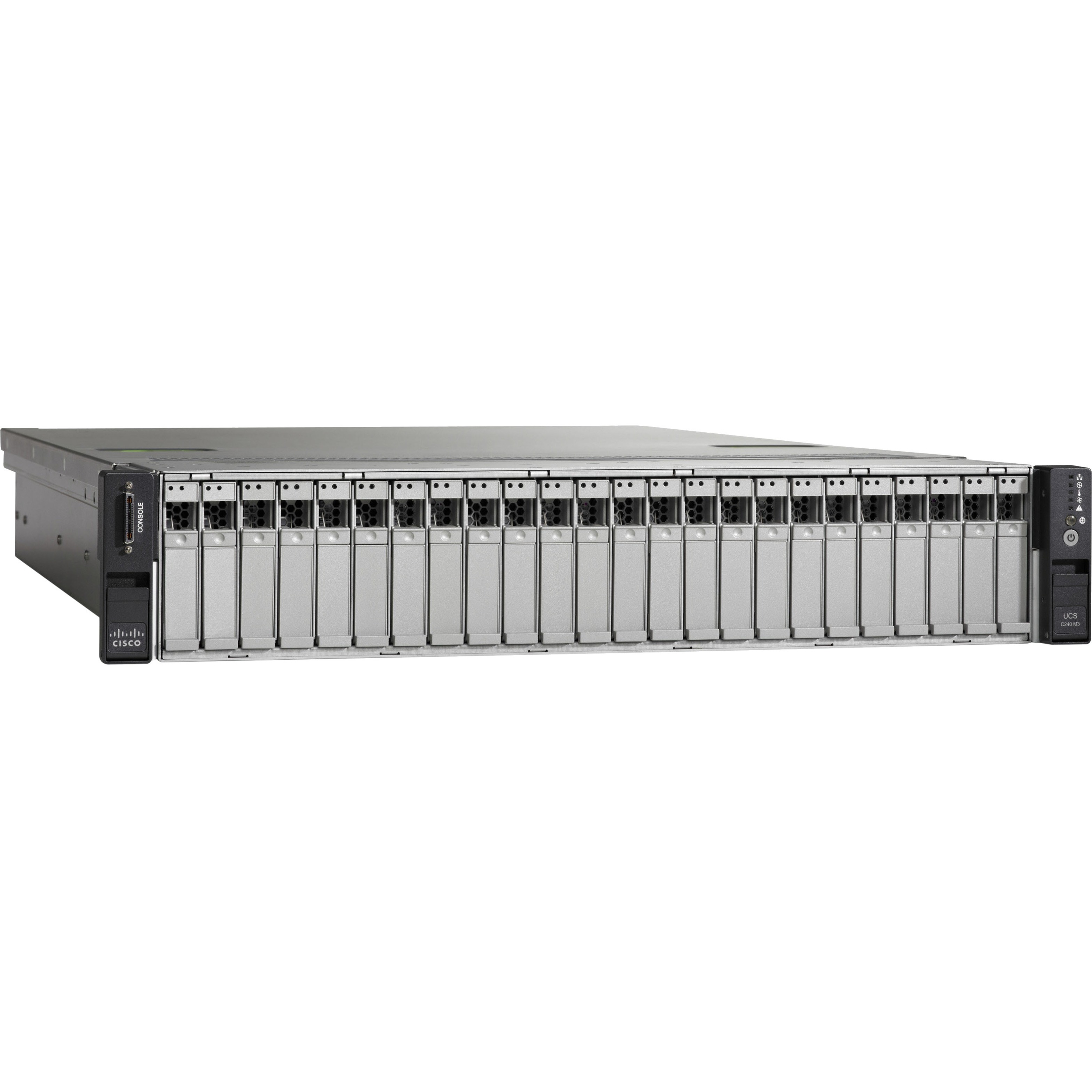 Cisco C240 M3 2U Rack Server - 2 Xeon E5-2680 v2 2.80 GHz - 256 GB RAM - 600 GB HDD - (2 x 300GB) HDD Configuration - Serial Attached SCSI (SAS) Controller - 2 Processor Support - 768 GB RAM Support -