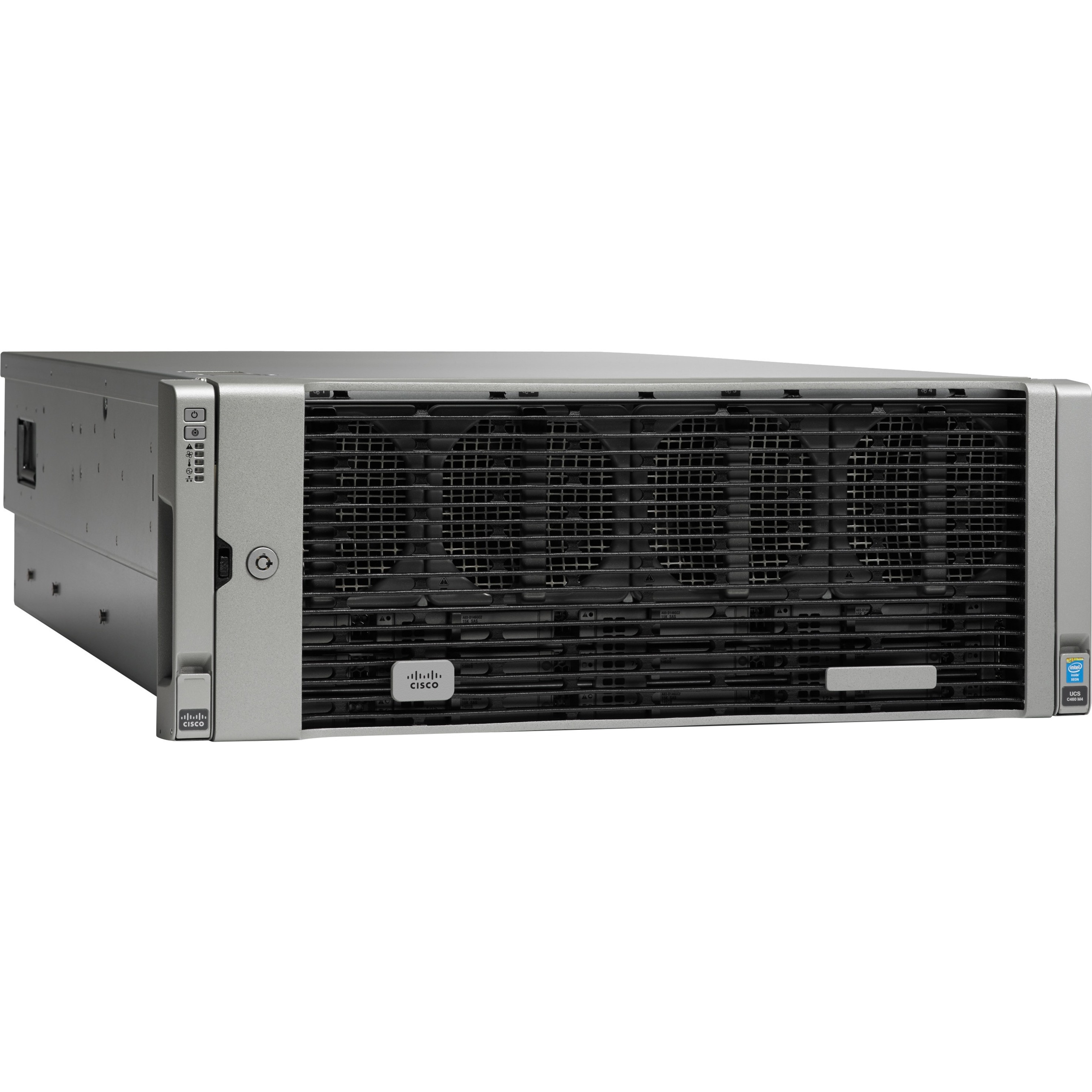 Cisco Barebone System - 4U Rack-mountable - 4 x Processor Support - Intel C602J Chip - 6 TB Maximum RAM Support - 96 Total Memory Slots - Serial ATA, Serial Attached SCSI (SAS) RAID Supported Controll