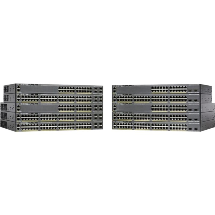 Cisco Catalyst 2960X-24PS-L Ethernet Switch - 24 Ports - Manageable - 10/100/1000Base-T - Refurbished - 2 Layer Supported - 4 SFP Slots - 1U - Rack-mountable, Desktop - Lifetime Limited Warranty