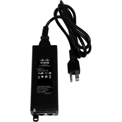 Meraki MR 802.3at PoE Injector (UK Plug) - 120 V AC, 230 V AC Input - 1 x 10/100/1000Base-T Input Port(s) - 1 x 10/100/1000Base-T Output Port(s) - 30 W - Wall Mountable
