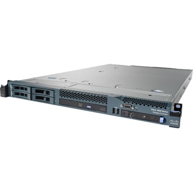 Cisco 8510 Wireless LAN Controller - 1 x Network (RJ-45) - 10 Gigabit Ethernet, Ethernet, Fast Ethernet, Gigabit Ethernet - Rack-mountable